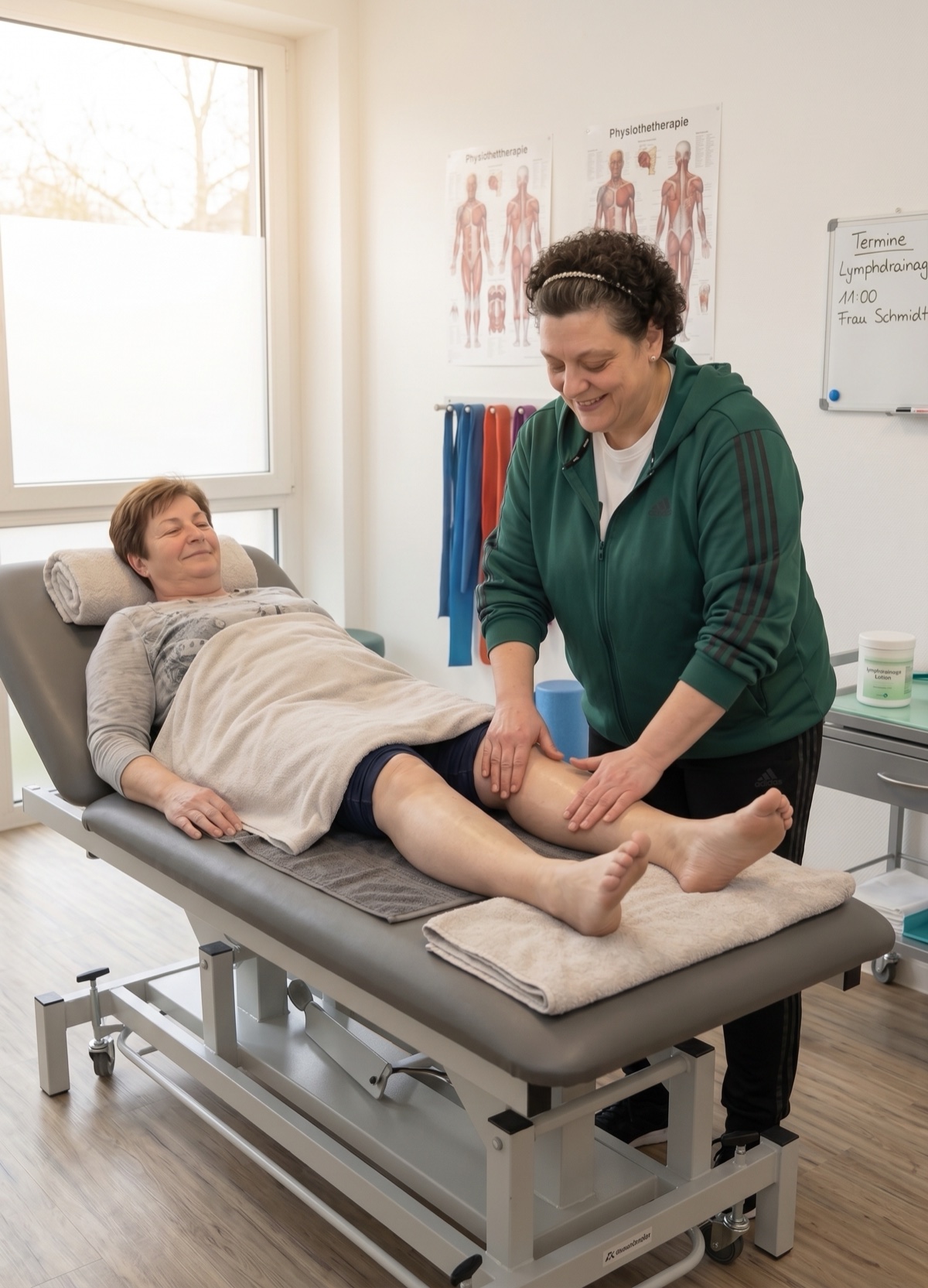 Manuelle Lymphdrainage & KPE in der Physiotherapie am Kurpark